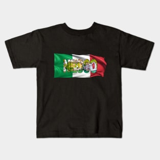 NESSO - Lake Como - Italy with Flag Kids T-Shirt